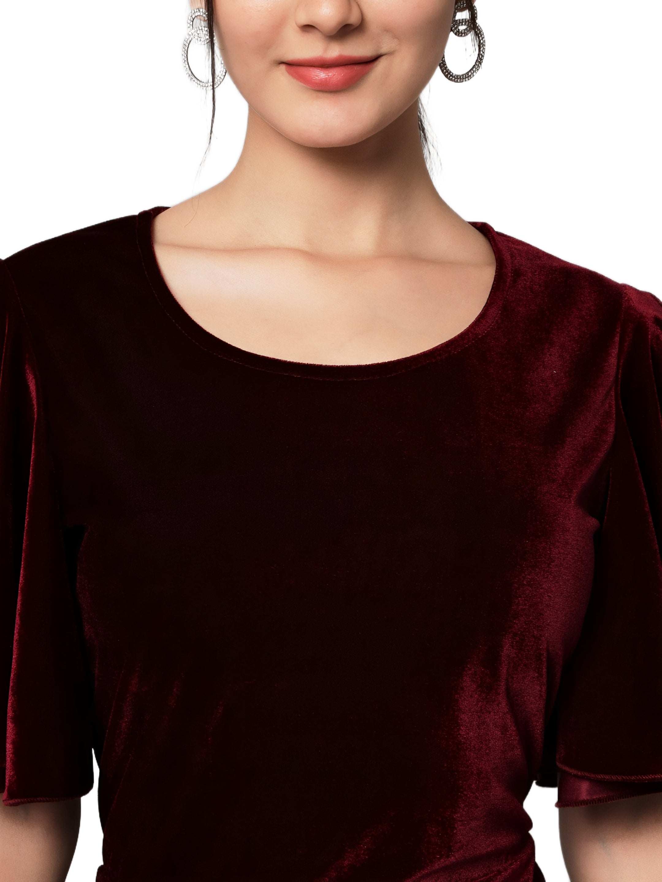 Crimson Grace Velvet Midi